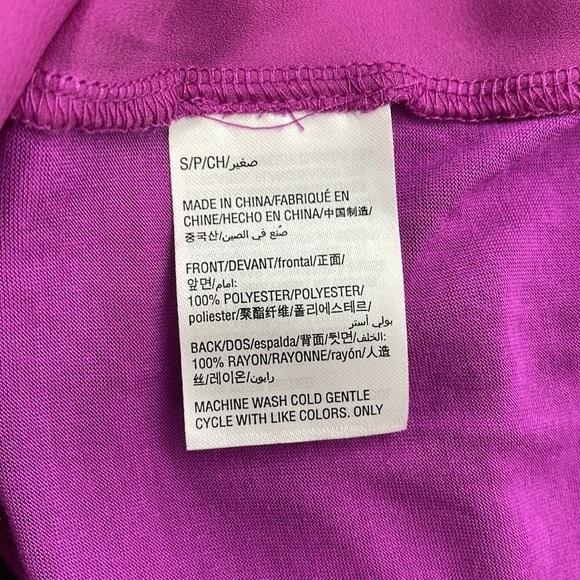 INC International Concepts NWT Purple Handkercheif Hem Sleeveless V Neck Top - Picture 11 of 13